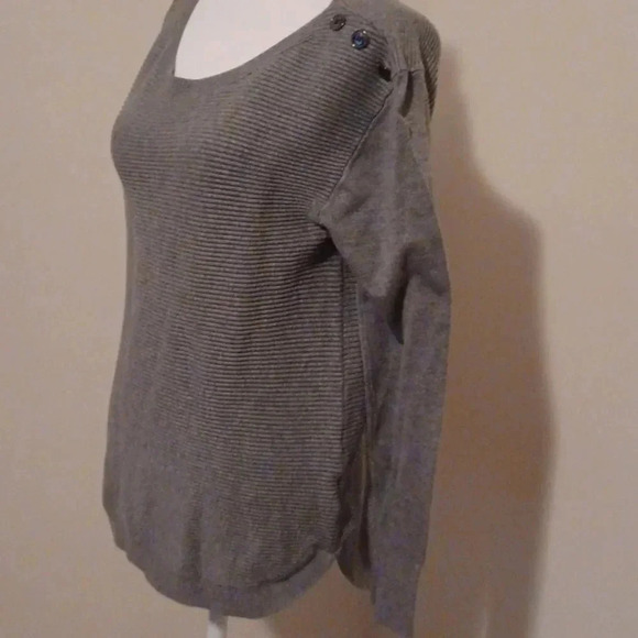 🍭🌺Striped sweater with buttons on one sholder - Picture 5 of 10